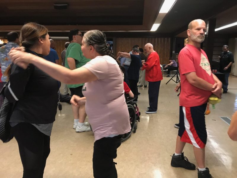 Participants dancing in Las Trampas Day Program