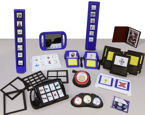 Picture of the Classroom Communication Kit Assistive Technology Communicator